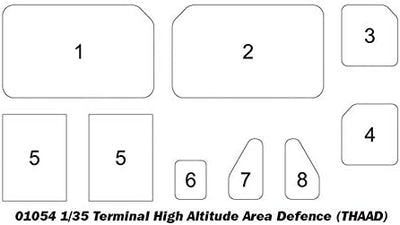Model plastikowy Terminal Obrony Obszaru WysokoÅ›ciowego (THAAD)
