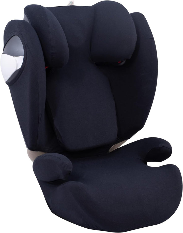 JYOKO KIDS Bezug für Autositz Kompatibel mit Cybex Solution M und Pallas B - Fix (BLACK SERIES), BLA