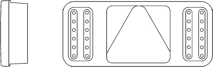 HELLA - Heckleuchte - Coluna - LED - 24V - 2VP 345 900-141