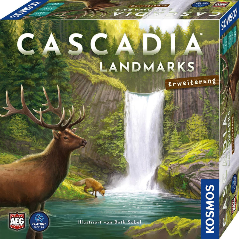 Kosmos 683955 Cascadia - Landmarks, Erweiterung zum Spiel des Jahres 2022, Ergänzung für 5-6 Persone