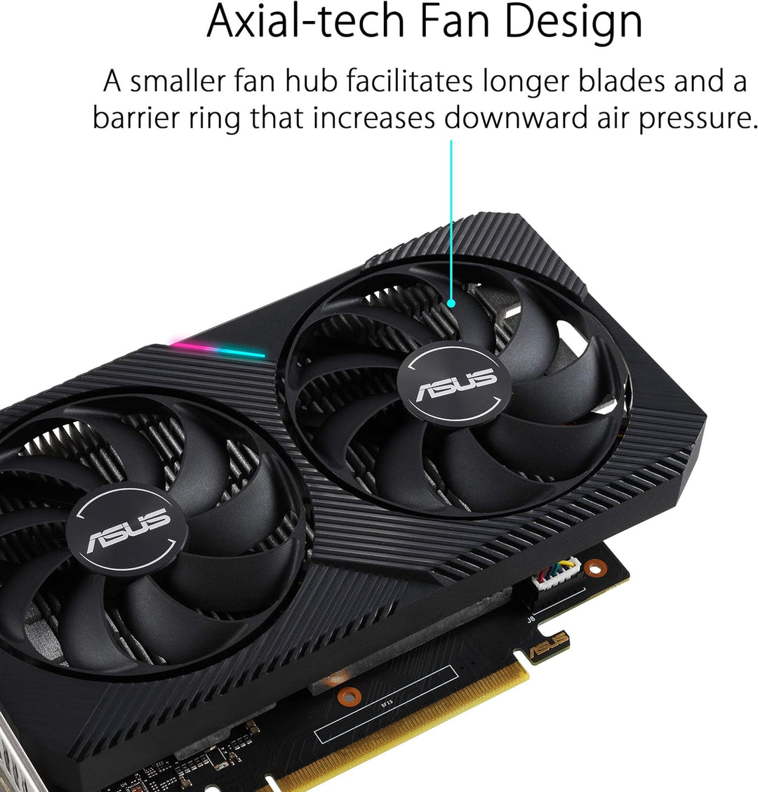 ASUS Dual GeForce GTX 1650 V2 4GB OC Edition GDDR6 Gaming Grafikkarte (NVIDIA Turing Architektur, 4G