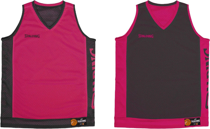 Spalding - Wende-Tank-Top - Basketball-Top - Fuchsia/Schwarz - Grösse L - Sportbekleidung - Basketba