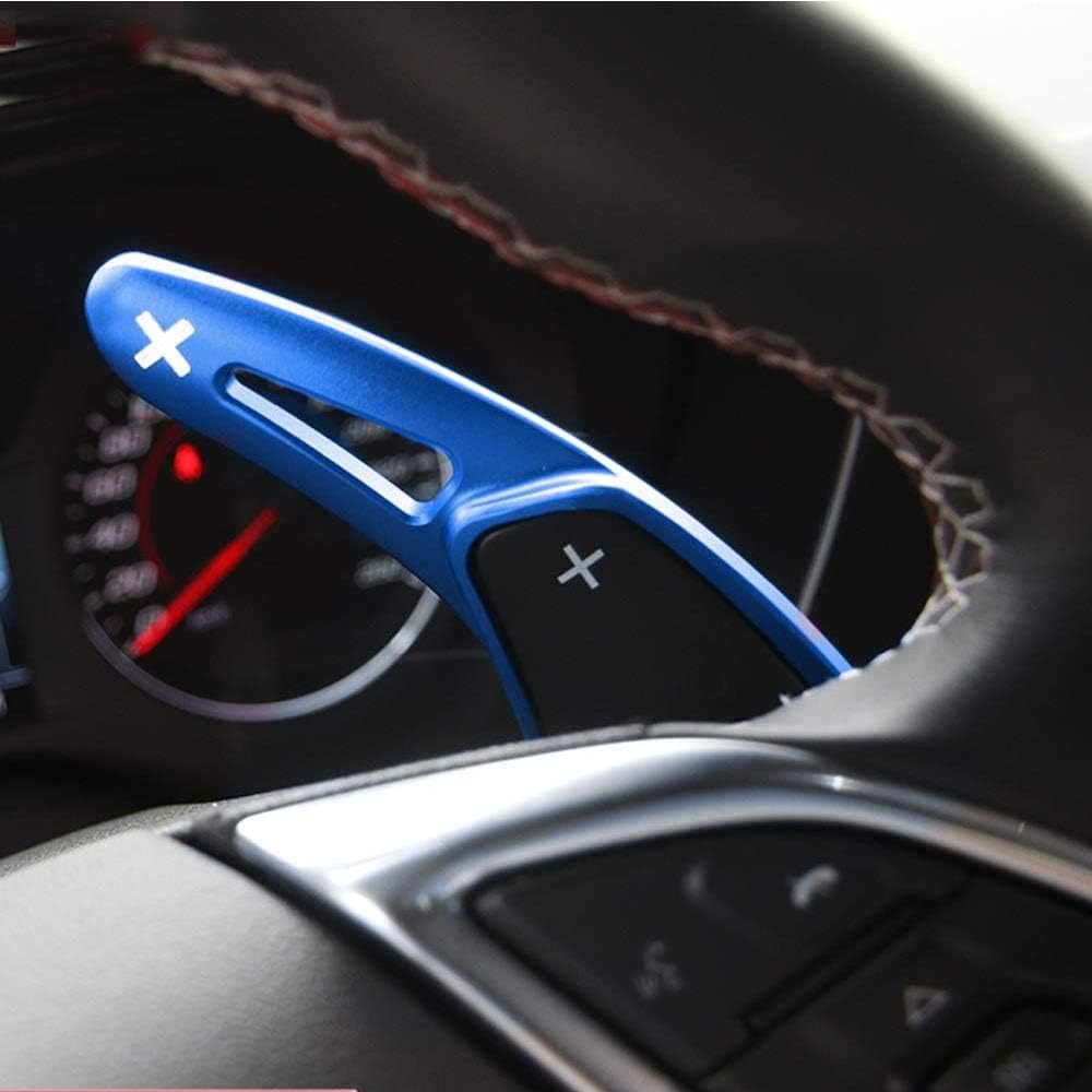 HIBEYO 2PCS Metall Ersatzsatz Lenkräder Schaltwippen für Chevy Chevrolet Camaro 2016-2019, C7 Corvet