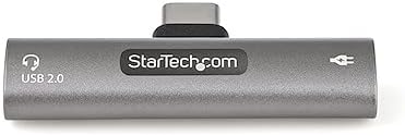 STARTECH.COM USB-C Audio- und Ladeadapter - USB-C Audio-Kopfhörer-/Headset-Anschluss und 60W PD für