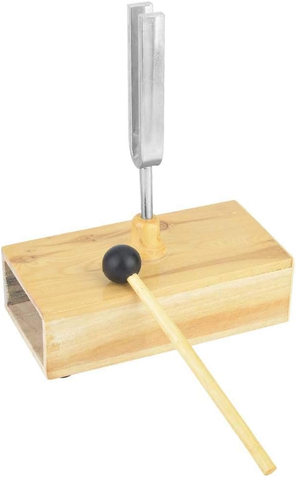 Stimmgabel mit Resonanzkasten, 440Hz Stimmgabel Virbration Experimental Instrument mit Holz Resonato