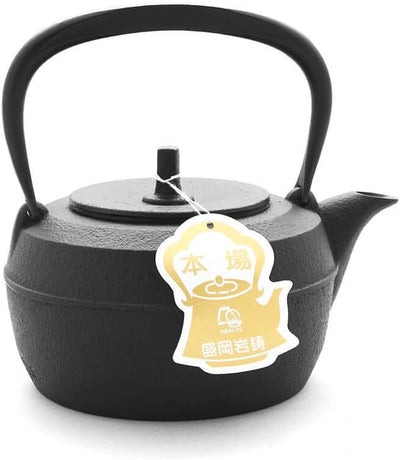 Japanischer Tetsubin, Wasserkessel Gusseisen TSURI, Iwachu. 1,1 l, schwarz. Original. Für Elektro-,