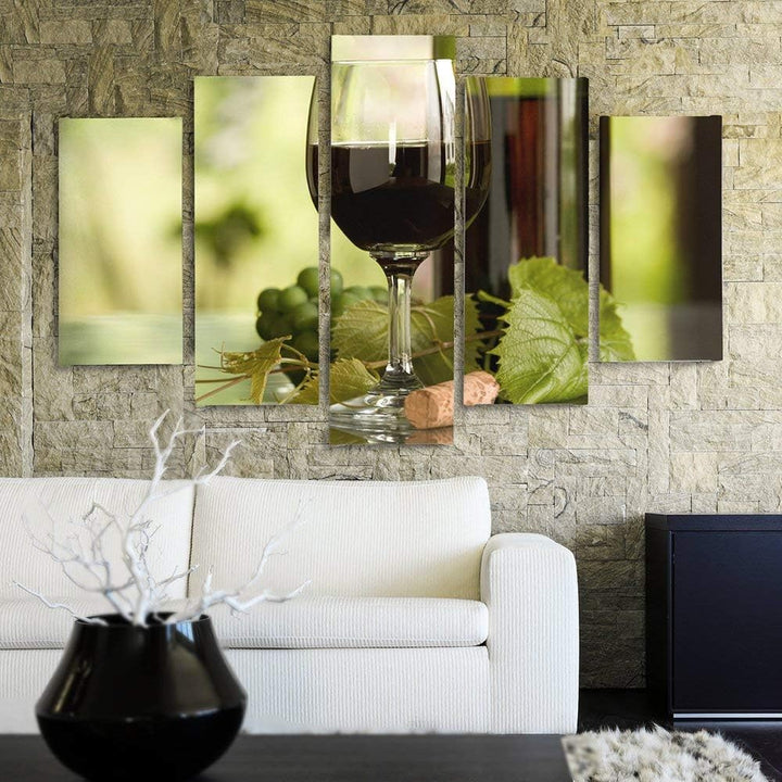 Feeby. Leinwandbild - 5 Teile - Bilder, Wand Bild, Wandbilder, Kunstdruck XXL, 5-Teilig, Typ A, 100x