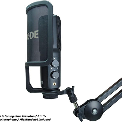 keepdrum MSA033 Mikrofonhalterung für RØDE Mikrofone NT-USB NT1-A Podcaster etc