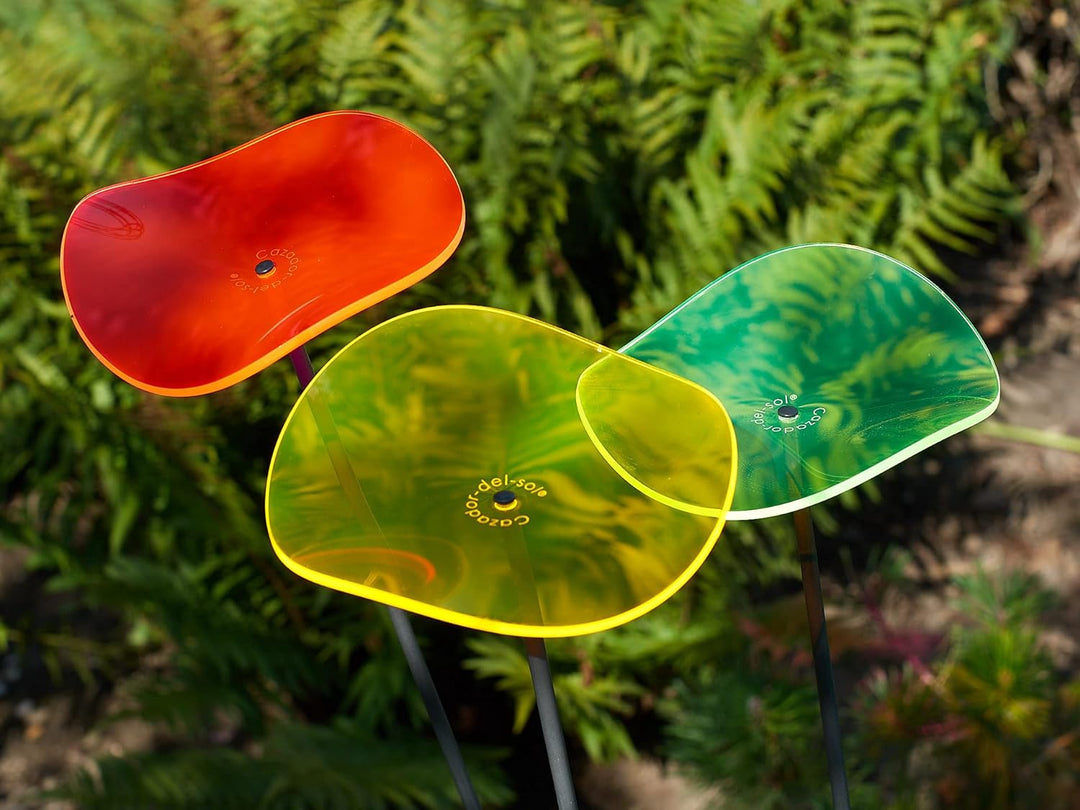 Cazador-del-sol ® - das Original | Lucy - Medio | 3 Stück | geschwungener Sonnenfänger kunterbunt |