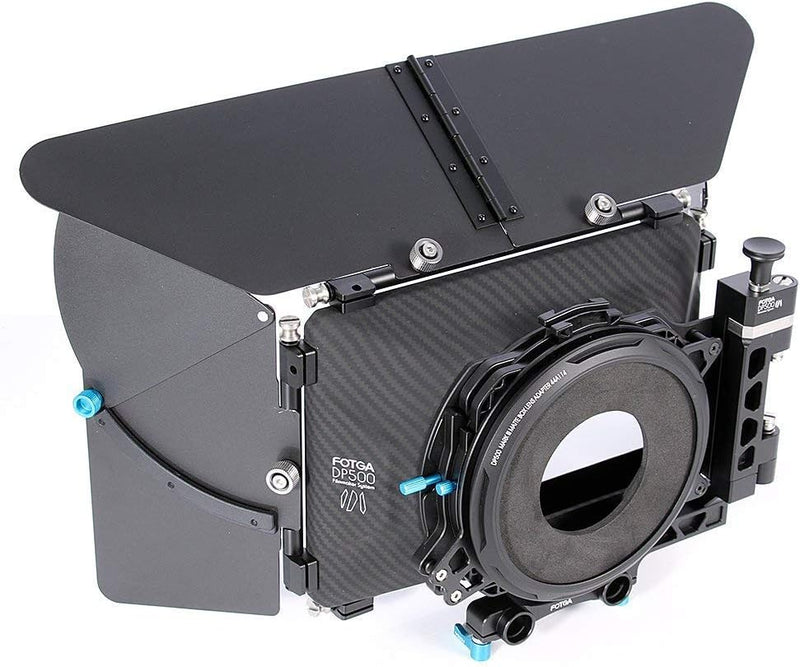 Fotga DP500 Mark III Mattebox DSLR Swing-Away Matte Box Set mit Sonnenschutzdächer für 15mm Rod Rig-