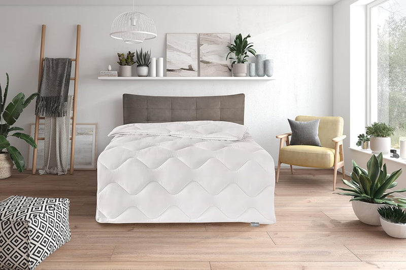 Traumnacht Comfy Cotton 4-Jahreszeiten teilbare Bettdecke, aus Baumwolle, Weiss, 135 x 200 cm, wasch