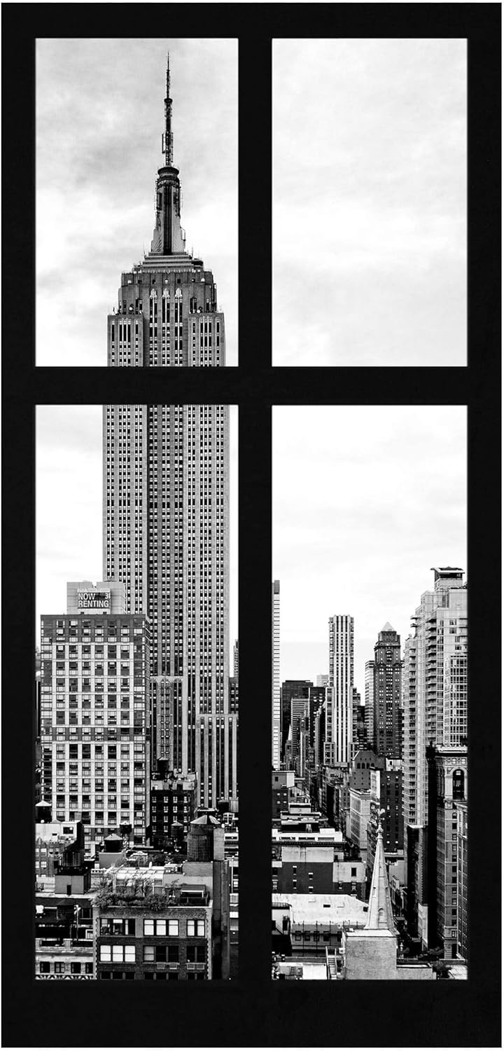 Bilderwelten Raumteiler Fenster New York Empire State Building 250x120cm + transp. Halterung 250 x 1