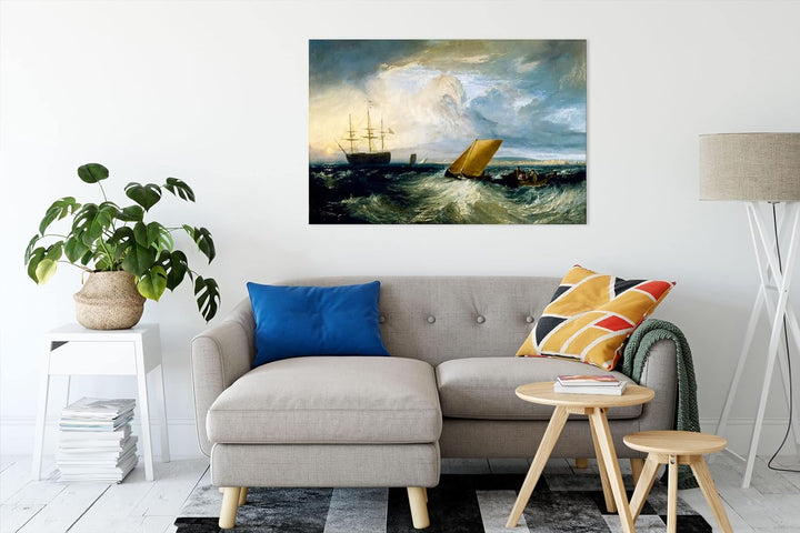 William Turner - Sheerness as seen from the Nore als Leinwandbild / Grösse: 120x80 cm / Wandbild / K