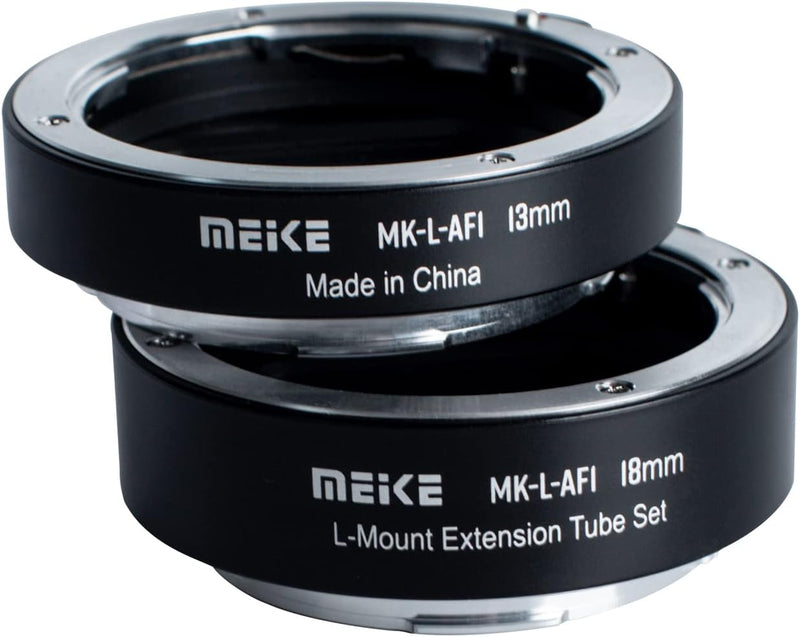 Meike L-AF1 Metall-Autofokus-Makro-Verlängerungsring (13 mm + 18 mm) für Panasonic Lumix Sigma Leica