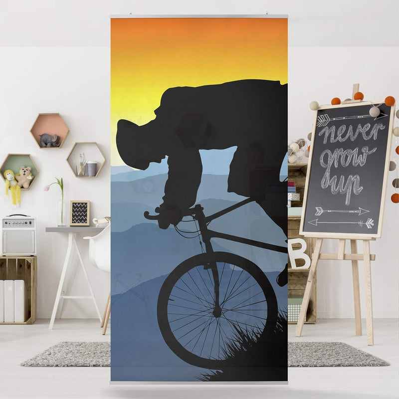 Bilderwelten Raumteiler Downhill 250x120cm inkl. transparenter Halterung 250x120cm incl. transparent