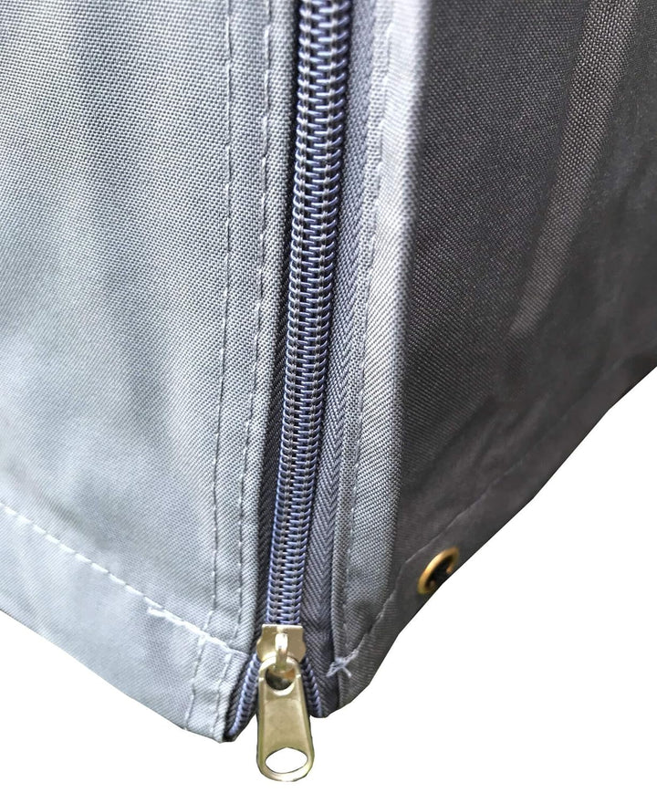 QUICK STAR Gitterbox Abdeckung 125x85x87cm Grau Schutzhülle Abdeckplane