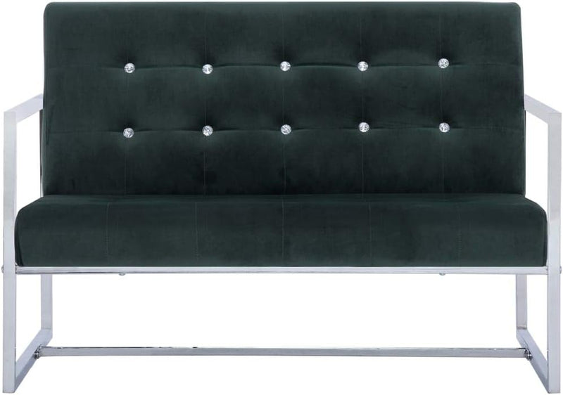 Tidyard 2-Sitzer-Sofa mit Armlehnen Sessel Loungesofa Wohnzimmersofa Sofagarnitur Couchgarnitur Holz