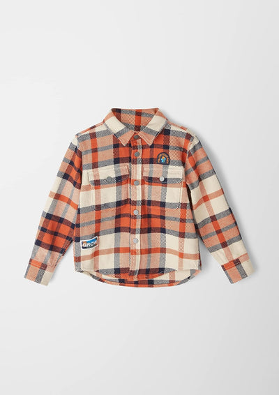 s.Oliver Jungen Hemd Langarm 122 Beige Check, 122 Beige Check