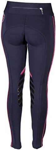 PFIFF 102846 Reitleggings Larissa, Grip-Kniebesatz, Kinder 104-164 Damen 34-50 34 Dunkelblau, 34 Dun