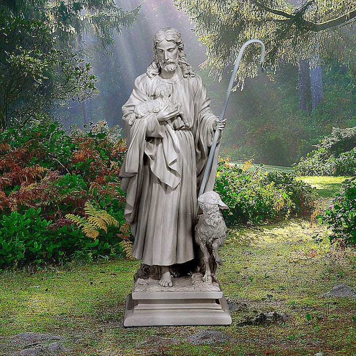 Design Toscano Jesus, der gute Hirte, Gartenstatue L, L
