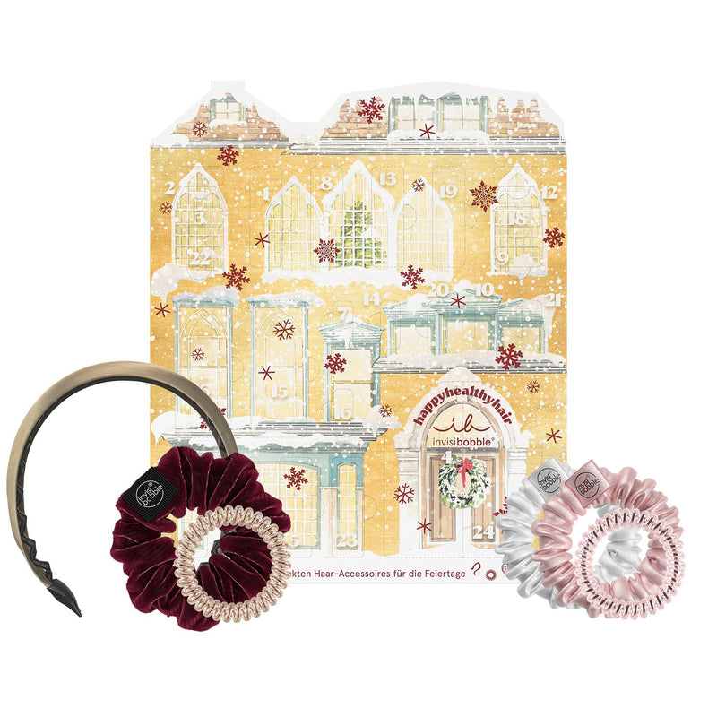 invisibobble Beauty Adventskalender 2023 für Frauen, Haargummi & Scrunchie Weihnachtskalender, Perfe