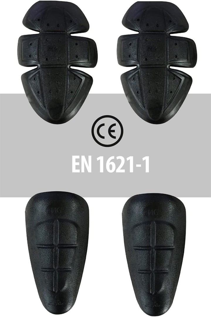 TEXPEED motorradhose leder wasserdicht herren mit protektoren - Schwarz Vollnarbiges Lederhose echtl