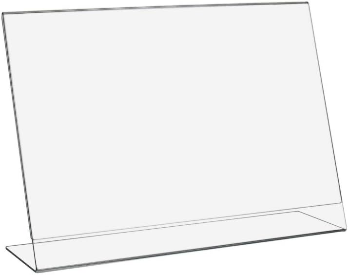 10 Stück DIN A4 L-Ständer/Werbeaufsteller im Querformat aus Acrylglas - Zeigis®
