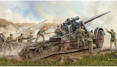 Trumpeter 02313 Modellbausatz German 17cm Kanone 18 Heavy Gun, Mittel