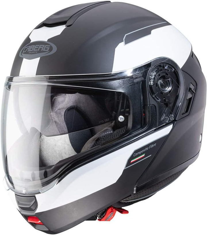 Caberg Levo Prospect Klapphelm (Black Matt/White,XXL (63/64))