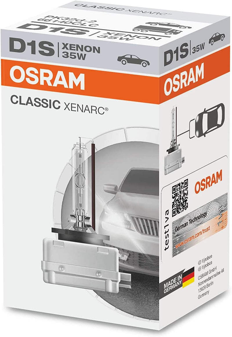 2x OSRAM Xenarc Xenon Brenner D1S CLASSIC 85V 35W PK32d-2 66140CLC