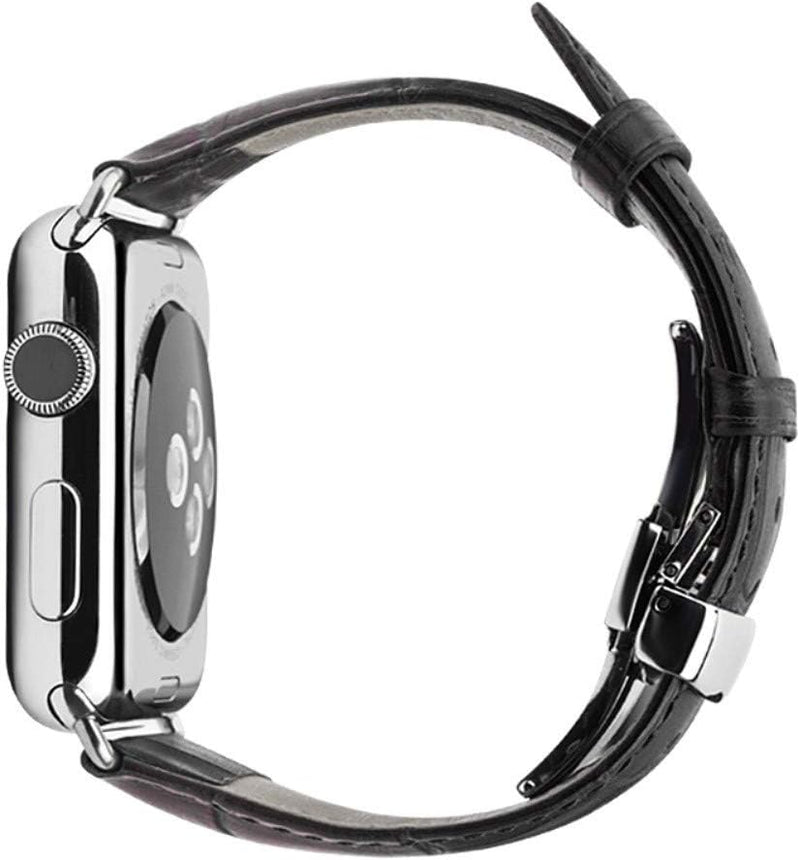 CoverKingz Leder Armband kompatibel mit Apple Watch Armband 42mm/44mm/45mm/49mm - Lederarmband für A