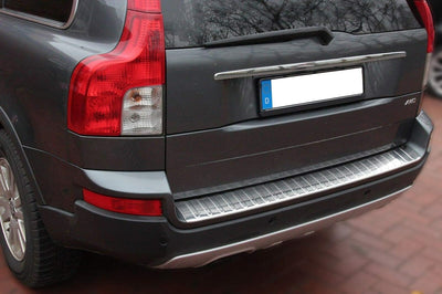 Ladekantenschutz Edelstahl CHROM kompatibel für VOLVO XC90 I | 2002-2014 | DESIGN AUFLAGE | premium