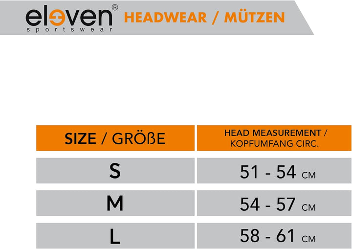 Eleven Sportswear Sport Mütze mit Fleecefutter für Radsport Sport Laufen Skifahren Snowboard Joggen