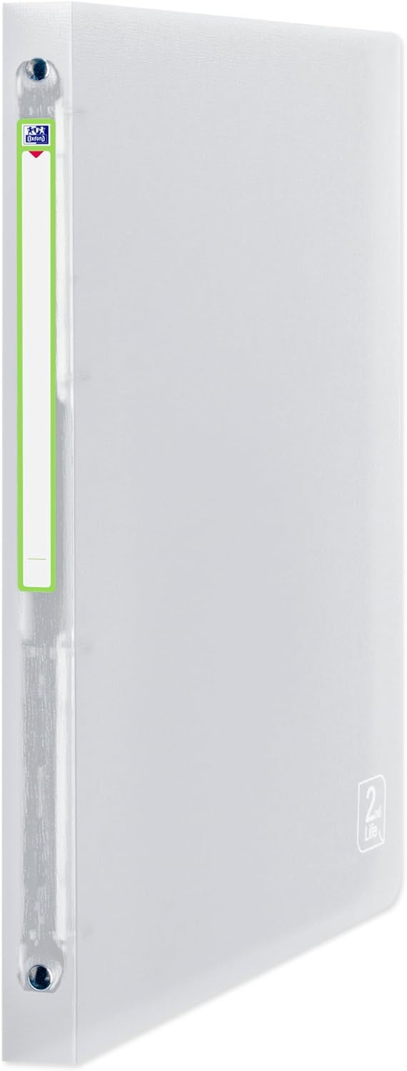 Oxford Kunststoff-Ringbuch 2nd Life, 12er Pack, DIN A4, 4 Farben 4 Ringe mit 2cm Füllhöhe 12 Stück i