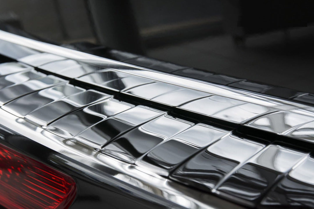 Avisa Chrom Edelstahl Heckstossstangenschutz kompatibel mit Audi Q5 2008-2012 & 2012- 'Ribs'