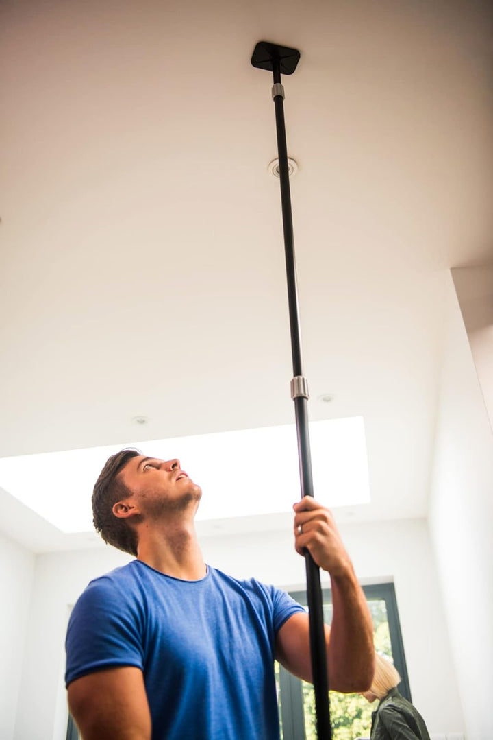 RYOBI Teleskopstange RBCLTP1 (mit Halterung für Kreuzlinienlaser, Länge 124-320 cm)