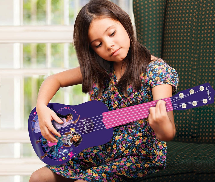 Lexibook Encanto, Meine erste Gitarre, 6 Nylonsaiten, 53 cm, für Kinder, inklusive Anleitung, Lila /