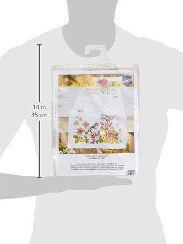 Vervaco Tischläufer Frühlingsstimmung Zählmusterpackung-Stickpackung im gezählten Kreuzstich, Baumwo