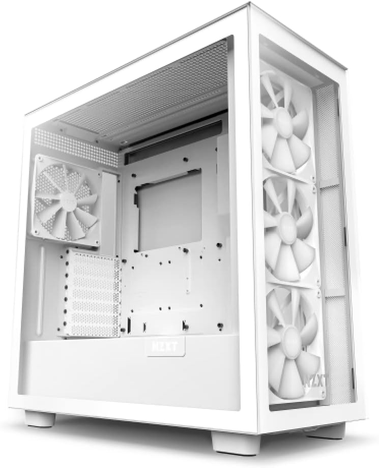 NZXT H7 Elite 2023 - CM-H71EW-02 - ATX Mid-Tower Gaming PC-Gehäuse - USB-C Port - Tempered Glass Fro