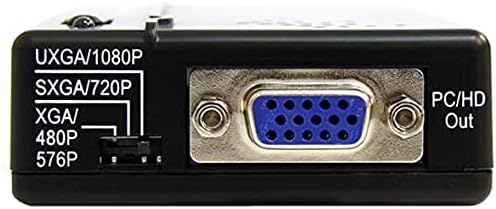 StarTech.com Composite und S-Video auf VGA Video Konverter mit Scaler - VGA zu RCA (YPbPr) Adapter -