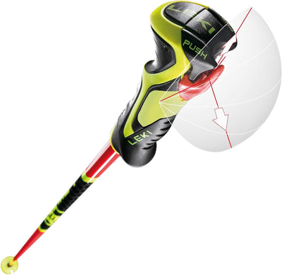 LEKI Fin Vario Winterteller 110 Bright Red - Black - Neon Yellow, 110 Bright Red - Black - Neon Yell