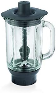 Kenwood KAH358GL Glas-Mixaufsatz (crushen, mixen, heisse Suppen, Küchenmaschinen-Zubehör, Geeignet f