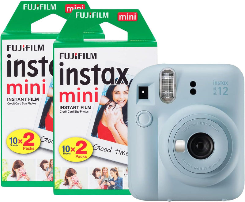 Fujifilm instax Mini 12 Sofortbildkamera mit 40 Filmen, Pastellblau