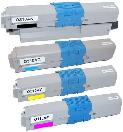 4X Alternativ Rebuilt Toner Set für Oki C: C301 DN C321 DN ersetzt : Oki 44973534 Magenta Oki 449735