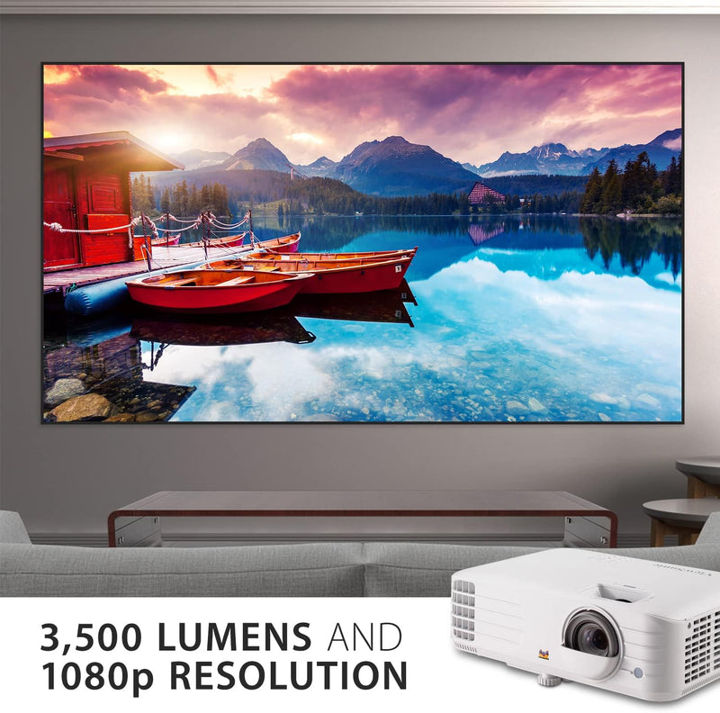 Viewsonic PX703HDH 3D Heimkino DLP Beamer (Full-HD, 3.500 ANSI Lumen, 2X HDMI, 10 Watt Lautsprecher,