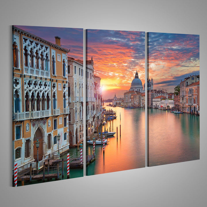Bild auf Leinwand Venedig. Bild des Canal Grande in Venedig, mit der Basilika Santa Maria Della Salu