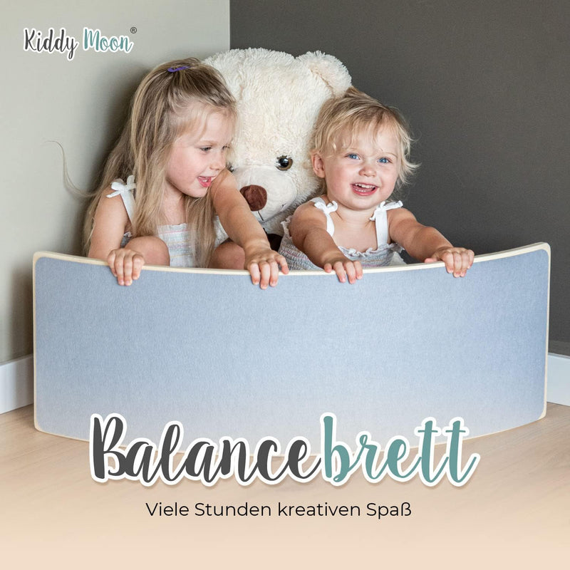 KiddyMoon Balance Board Aus Holz Für Kinder, Babys Montessori Spielzeug, Gleichgewicht, Balancieren