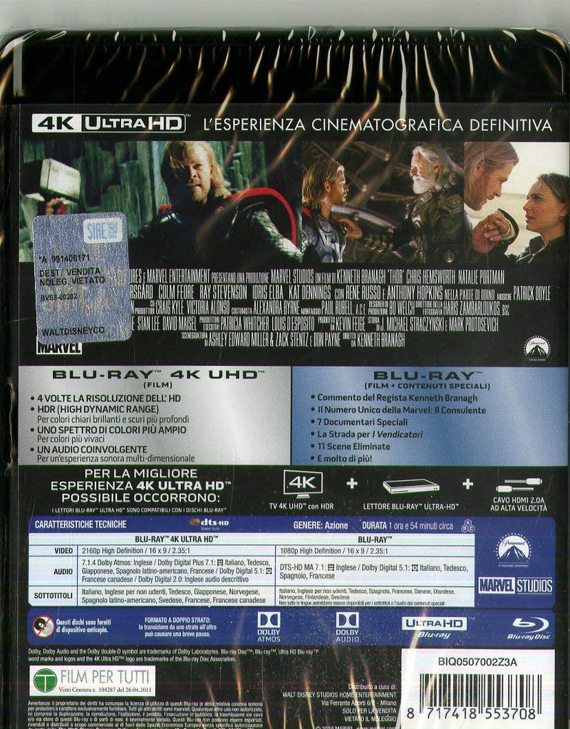 Thor (4k+Br), Blu-ray