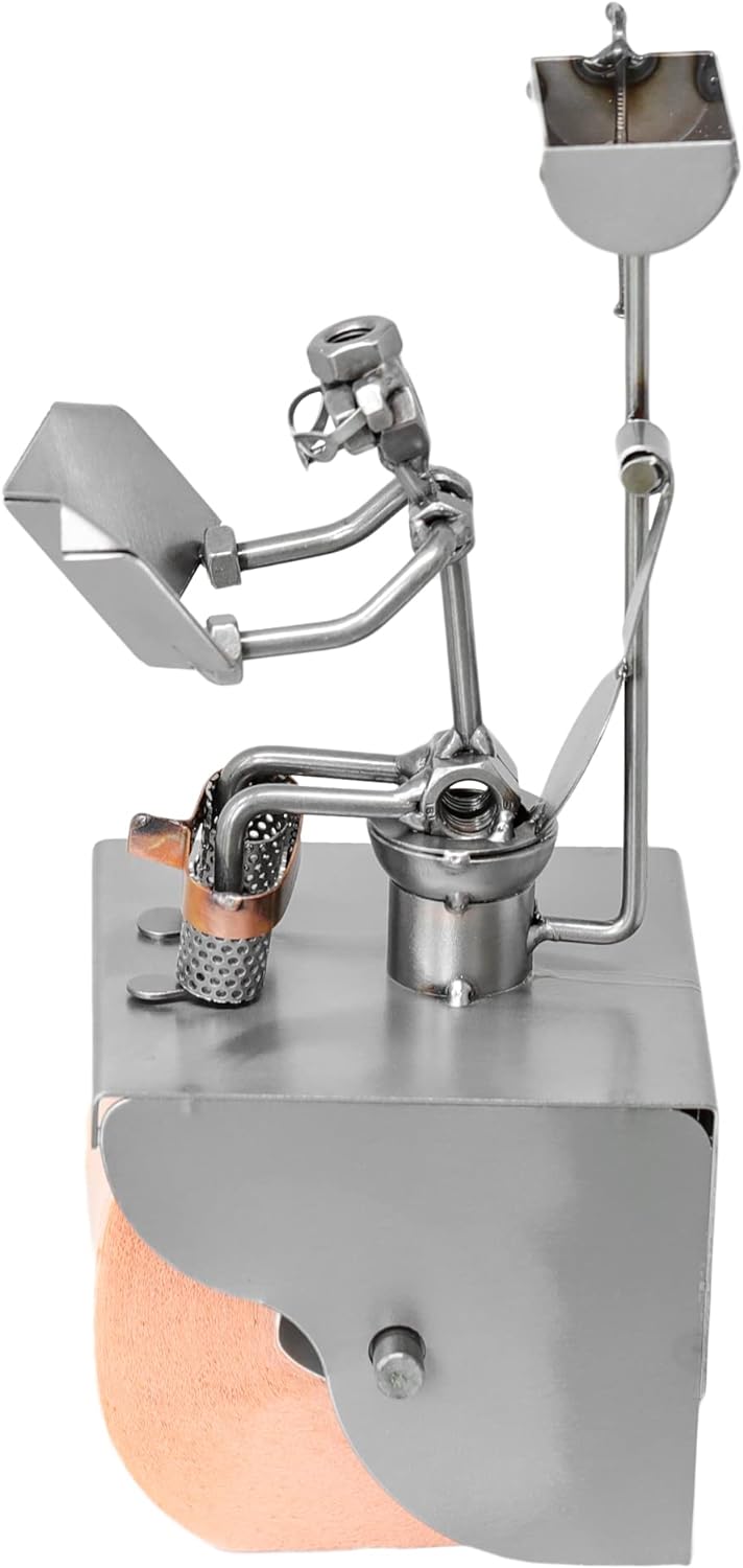 metalman24 Schraubenmännchen KLOMANN KLOPAPIERHALTER TOILETTENPAPIERHALTER handgefertigte ausgefalle