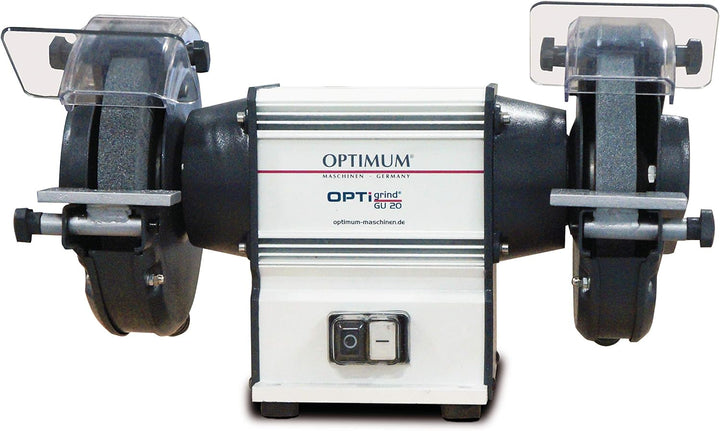 OPTIMUM Doppelschleifer OPTIgrind GU20 230 V (Funkenschutz, bruchsicherem Material) 3101515